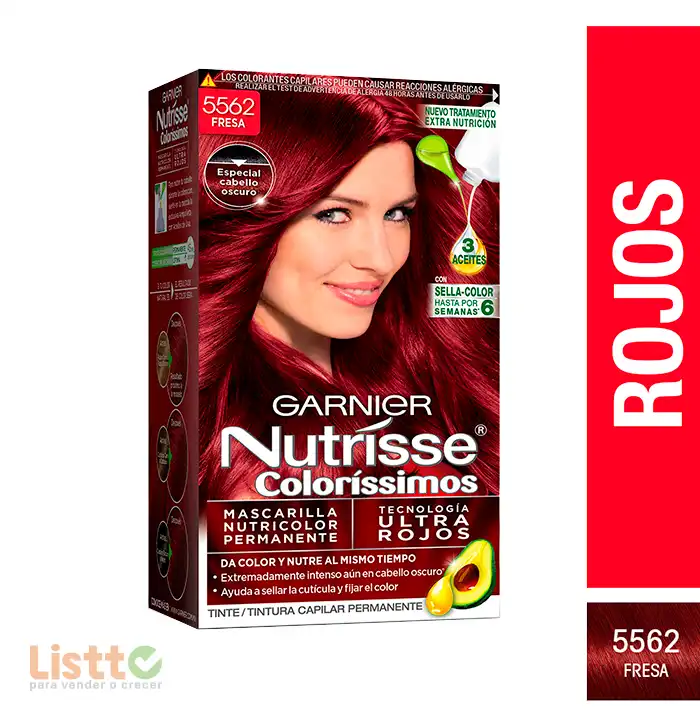 Tinte Nutrisse Fresa Número 5562 pz.