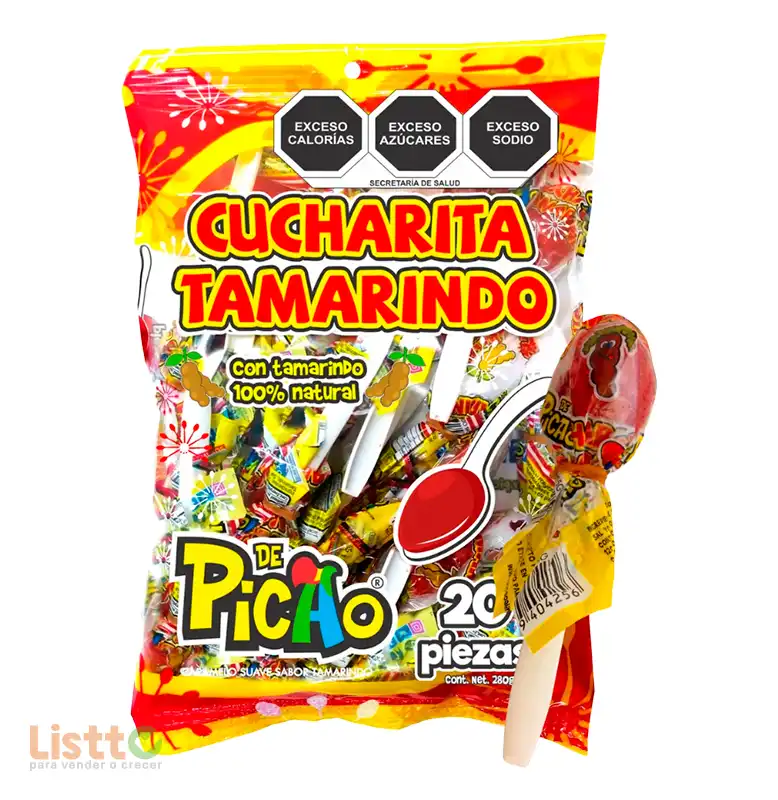 Dulce Picao Cucharita Tamarindo 20 Pz.