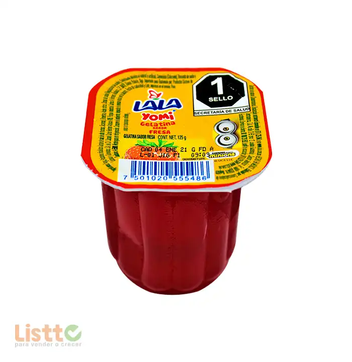 Gelatina Yomilala Fresa 125 gr.