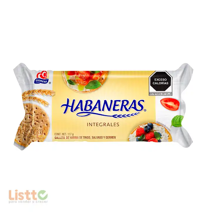 Galletas Gamesa Habaneras Integrales 117 gr.