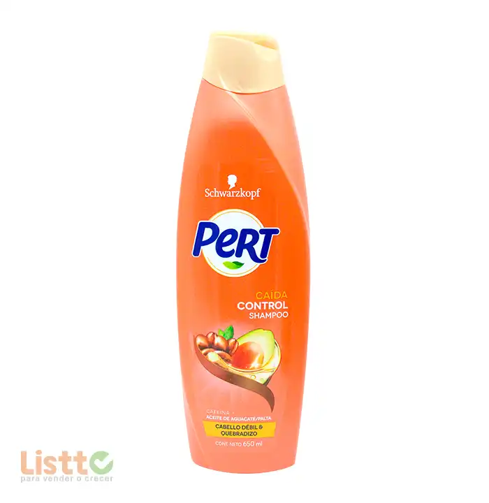 Shampoo Pert Control Caída Caféína con Aguacate 650 ml.