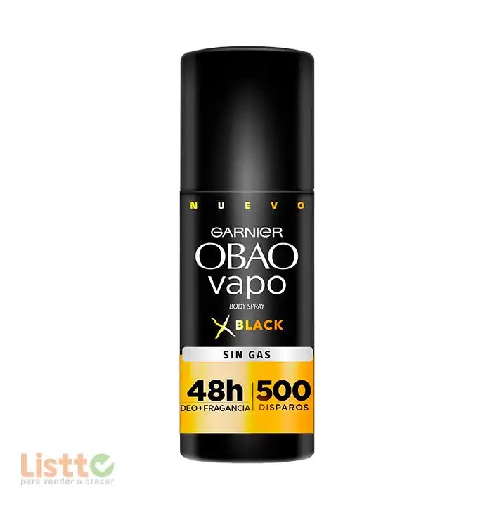 Desodorante Obao Hombre Vapo Black Aerosol 100 ml.