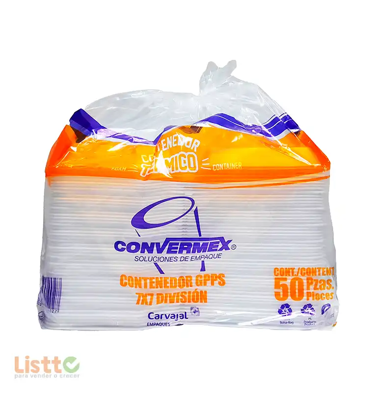Contenedor Térmico Convermex División L-36 50 pz.