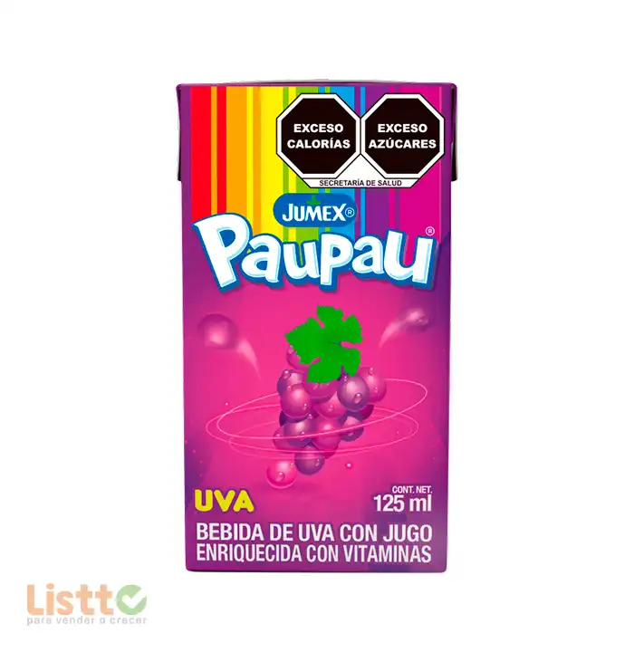 Bebida Pau Pau Uva 125 ml.