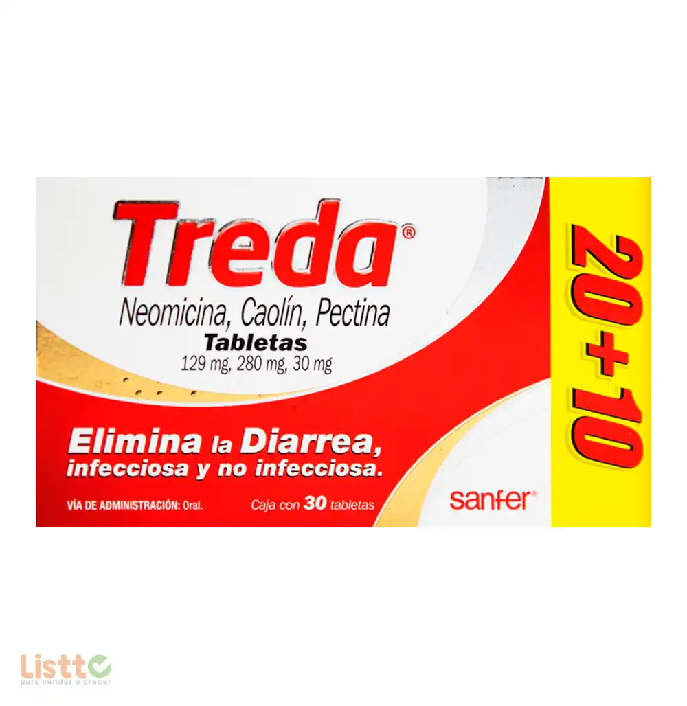treda Tabletas 20+10 Pz.