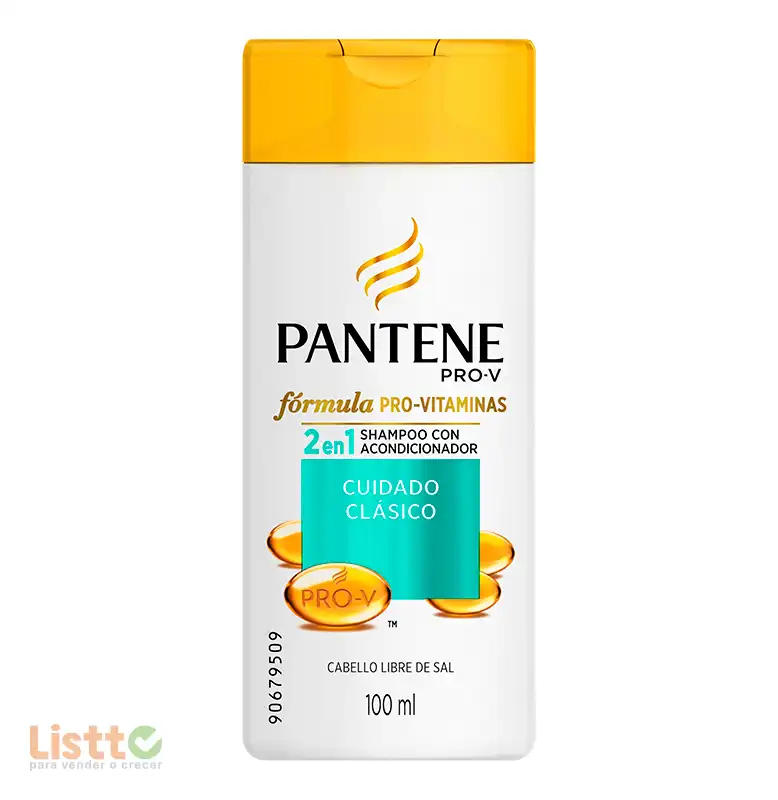 Shampoo Pantene Cui dado Clásico 2 en 1 100 ml.