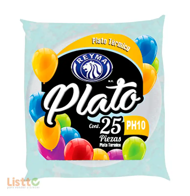 Plato Térmico Reyma Hondo Ph-10 25 pz. .
