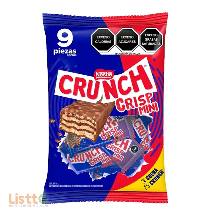 Chocolate Nestlé Crunch Crisp Mini 9 pz.