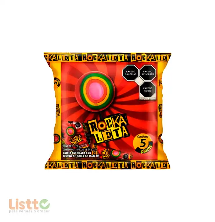 Paleta Sonrics Rockaleta 120 gr.