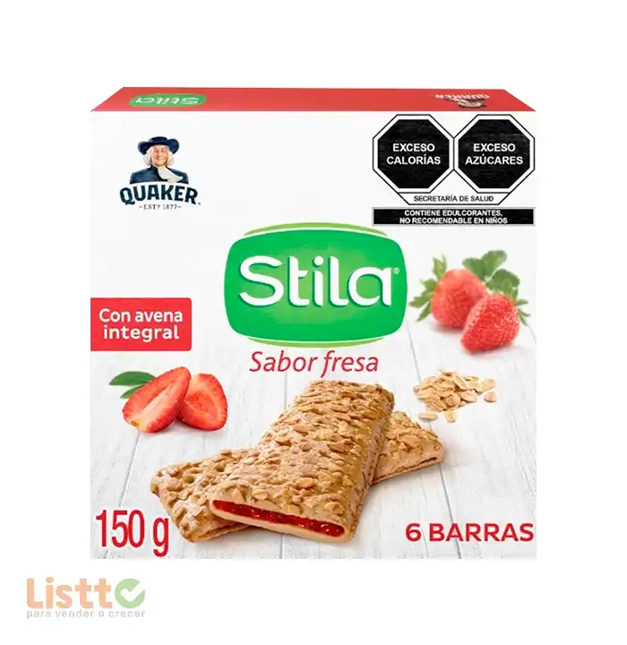 Barra de Avena Quaker Stila Fresa 150 gr.