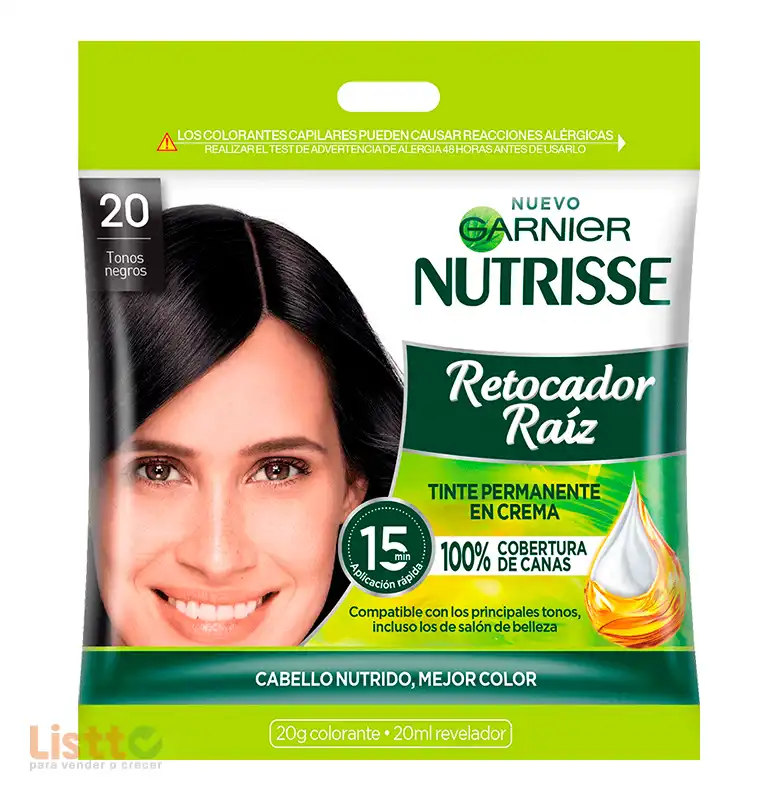 Retocador de Raíz Nutrisse Negro Número 2.0 pz.