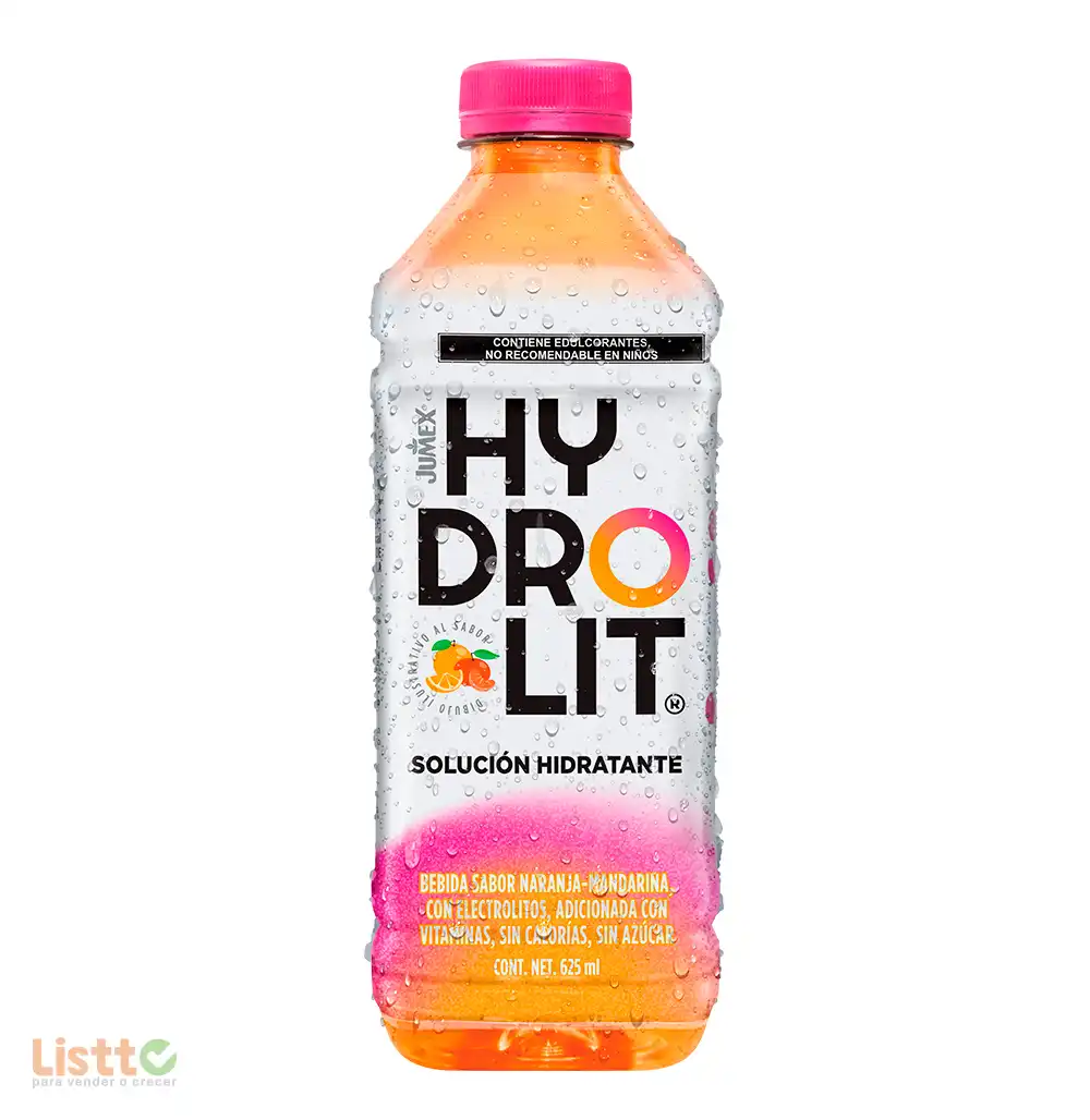 Bebida Jumex Hydrolit Naranja Mandarina 625 ml.
