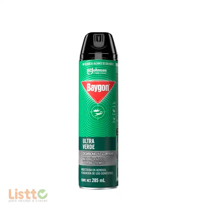 Insecticida Baygón Ultra Verde Aerosol 285 ml.