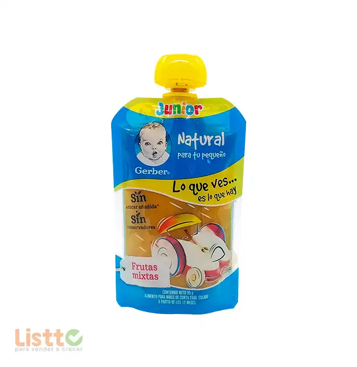 Gerber Junior Frutas Mixtas Pouch 95 gr.