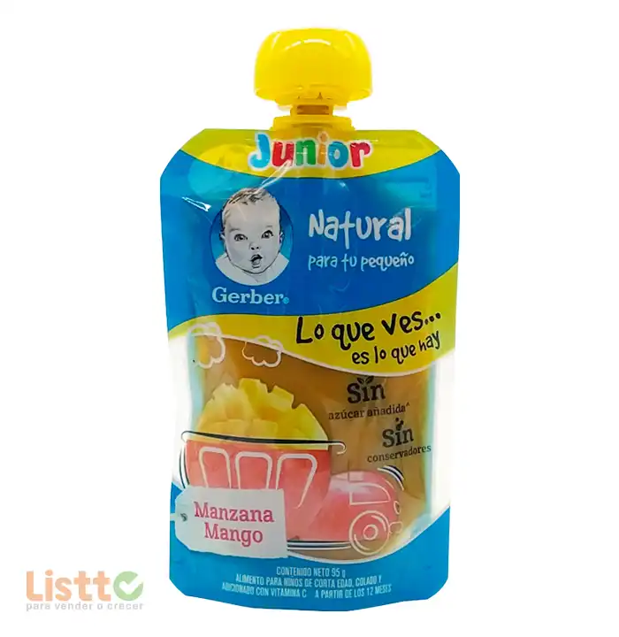 Gerber Junior Manzana Mango Pouch 95 gr.
