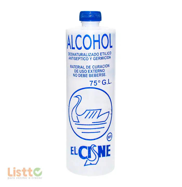 Alcohol El Cisne 75° 500 ml.