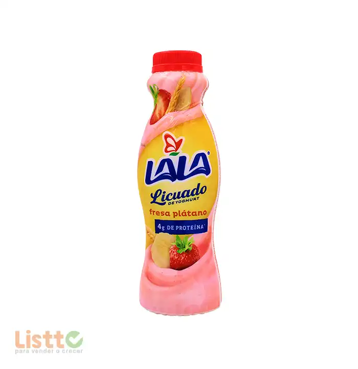 Yoghurt Lala Licuado Fresa Plátano y Cereal 440 gr.