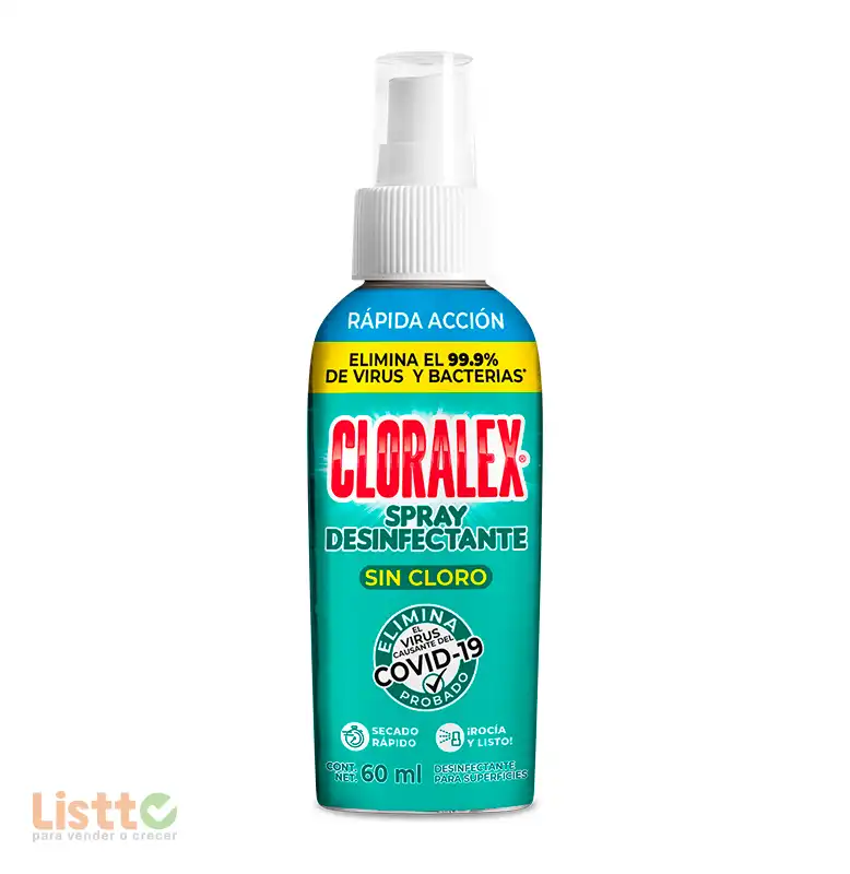 Desinfectante Cloralex Spray 60 ml.
