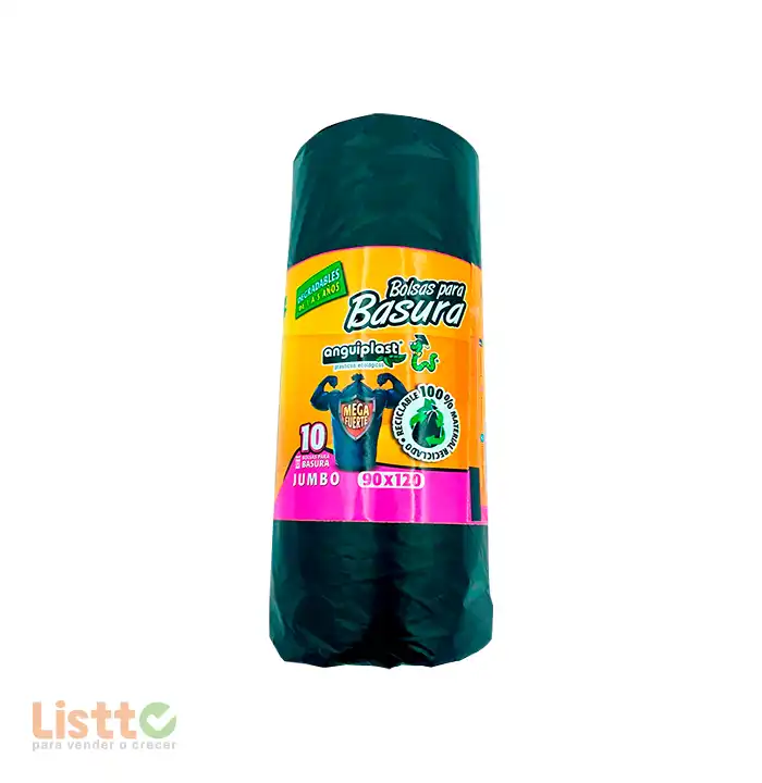 Bolsa para Basura Anguiplast Negra 90x120 1 Rollo