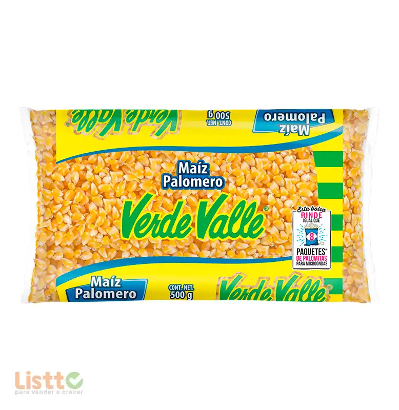 Maiz Palomero Verde Valle 500 Gr.