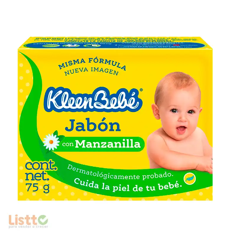 Jabón de Tocador Kleen Bebé Manzanilla 75 gr.