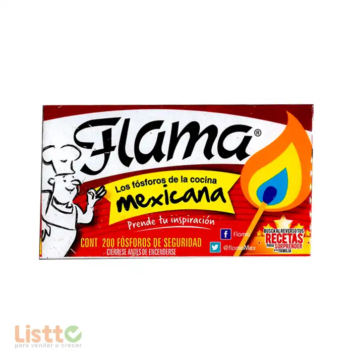 Fósforo Flama 2/200 pz.