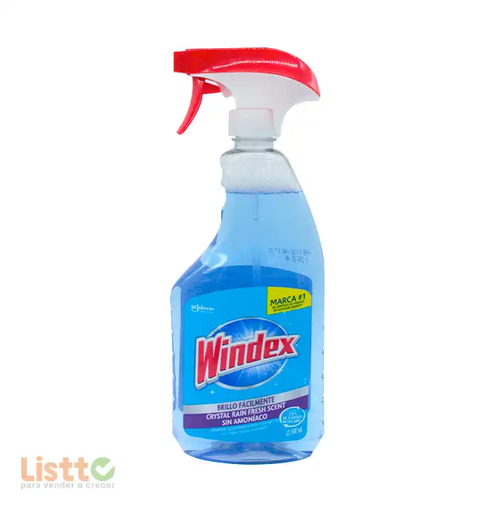 Limpiador Windex Cristal Atomizador 640 ml.