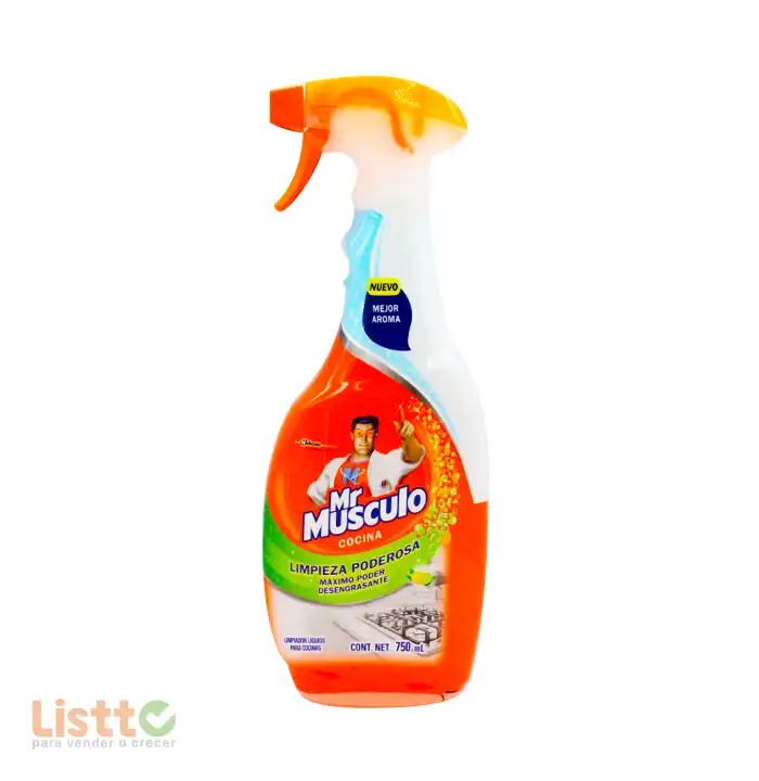 Limpiador Mr. Músculo Cocina Total Limón 650 ml.