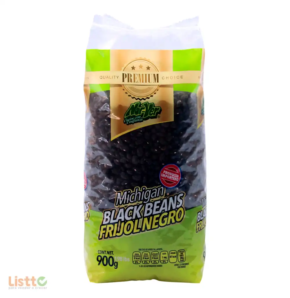 Frijol Negro Michigan Nor Ver 900 gr.