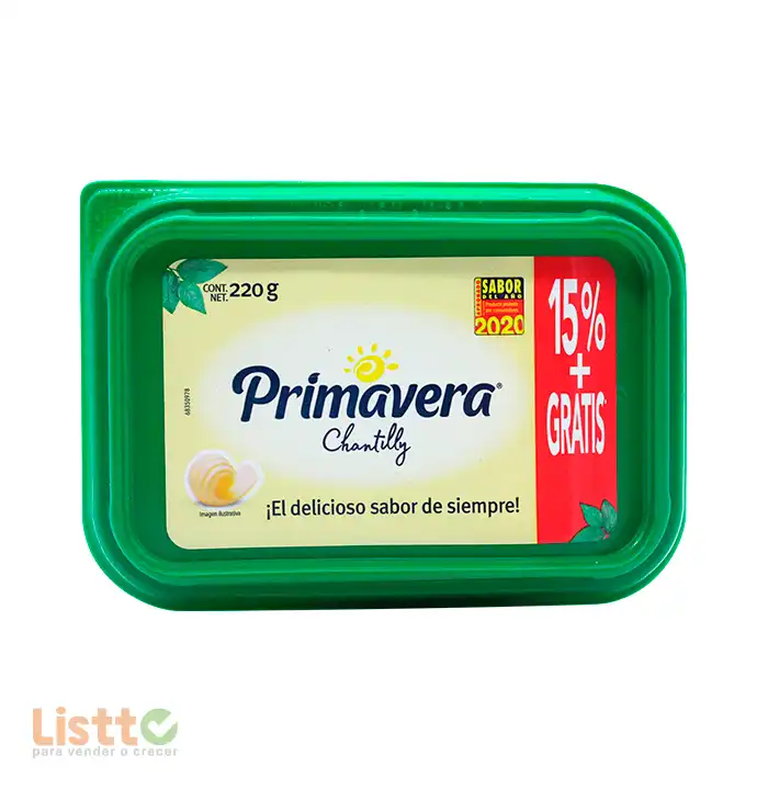 Margarina Chantilly con Sal 190 Gr.of 15% Mas