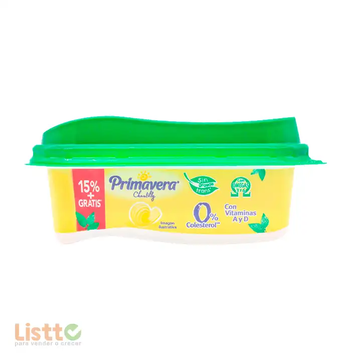Margarina Chantilly sin Sal 190 gr. Oferta 15% más