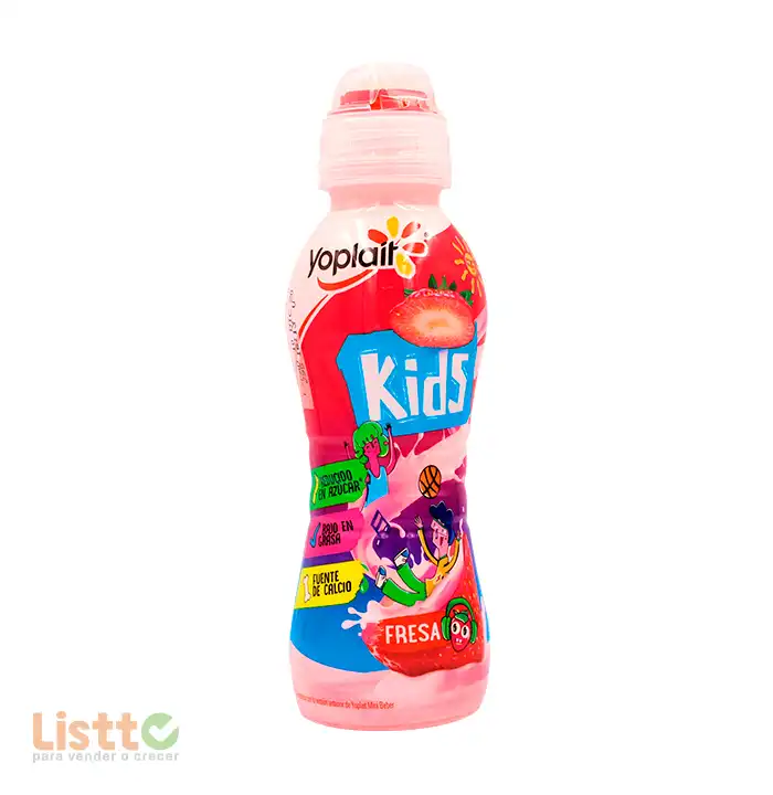 Yoghurt Yoplait Fresa Kids para Beber 220 ml.