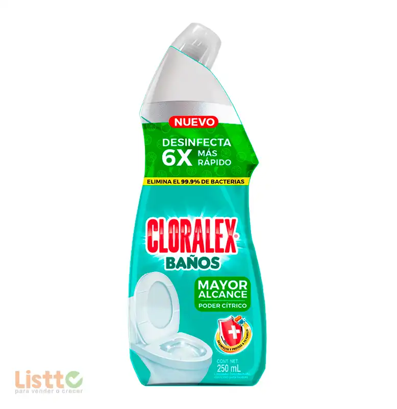 Limpiador Cloralex Baños Poder Cítrico 250 ml.