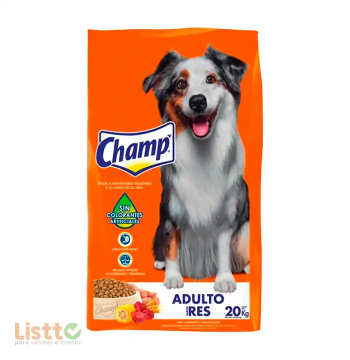 Alimento Champ Adulto Res 20 kg.