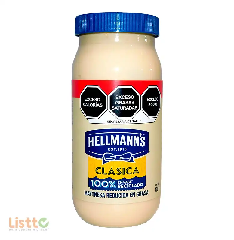Mayonesa Hellmanns Clásica 470 gr.