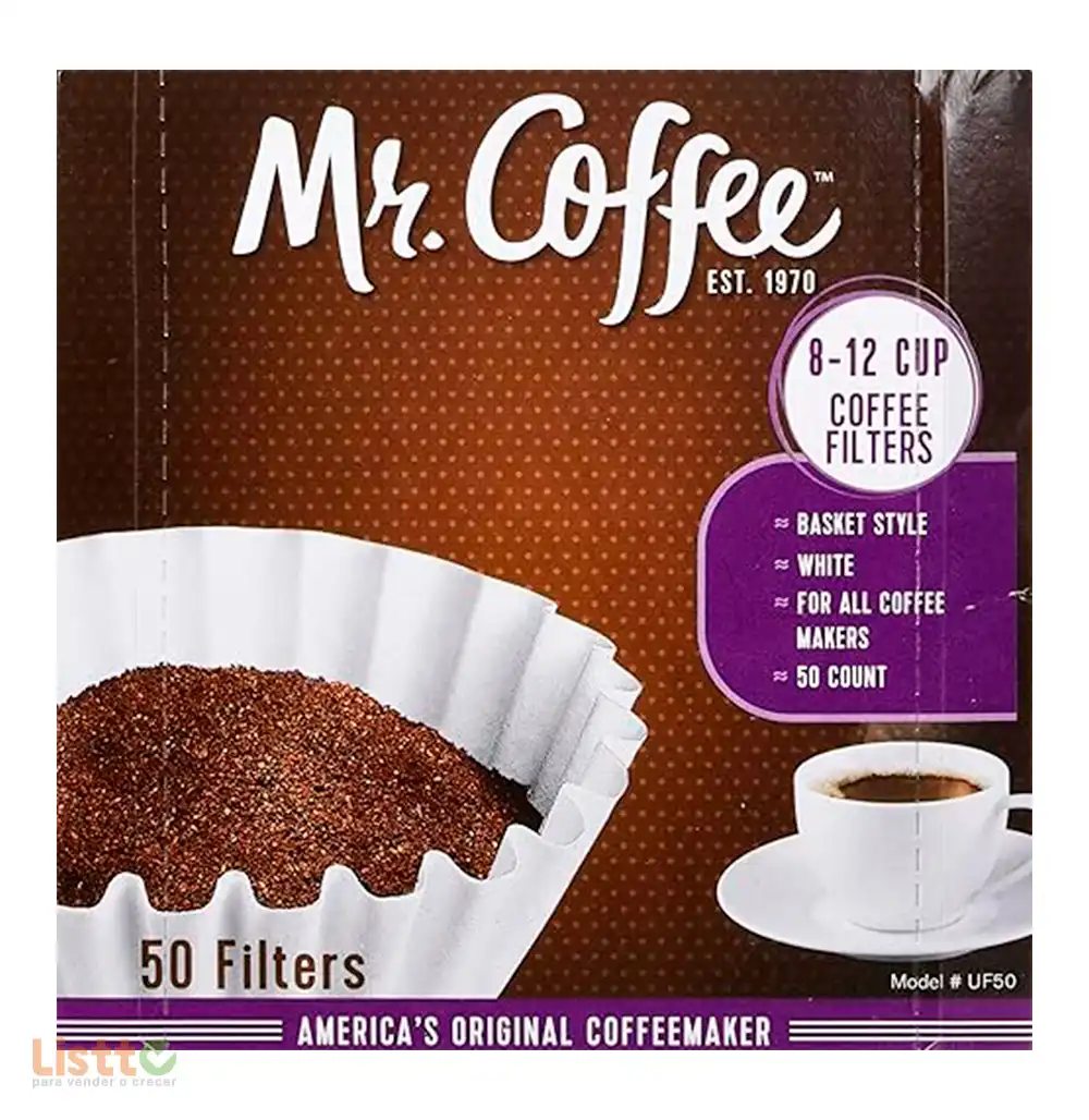 filtro para Cafetera Mr.coffee 50 Pz.