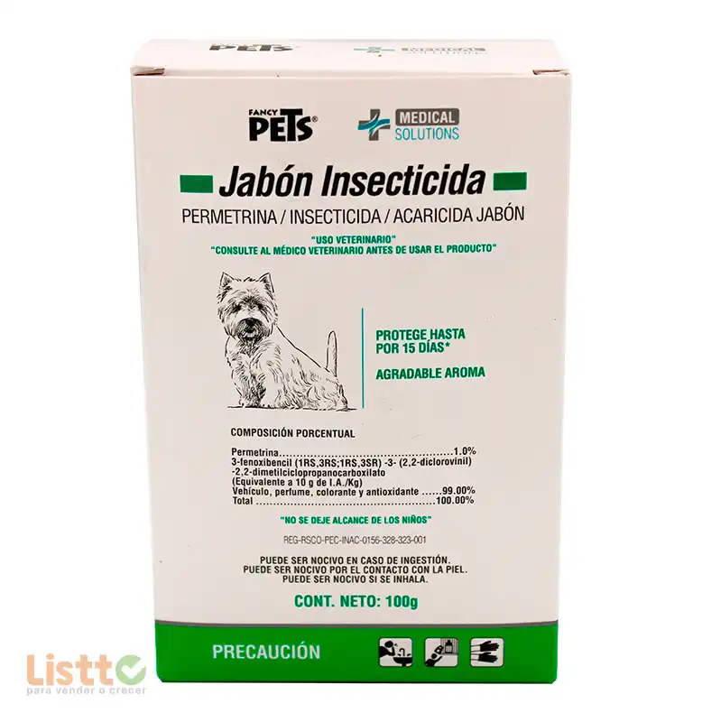 Jabón para Perro Fancy Pets Insecticida 100 gr.