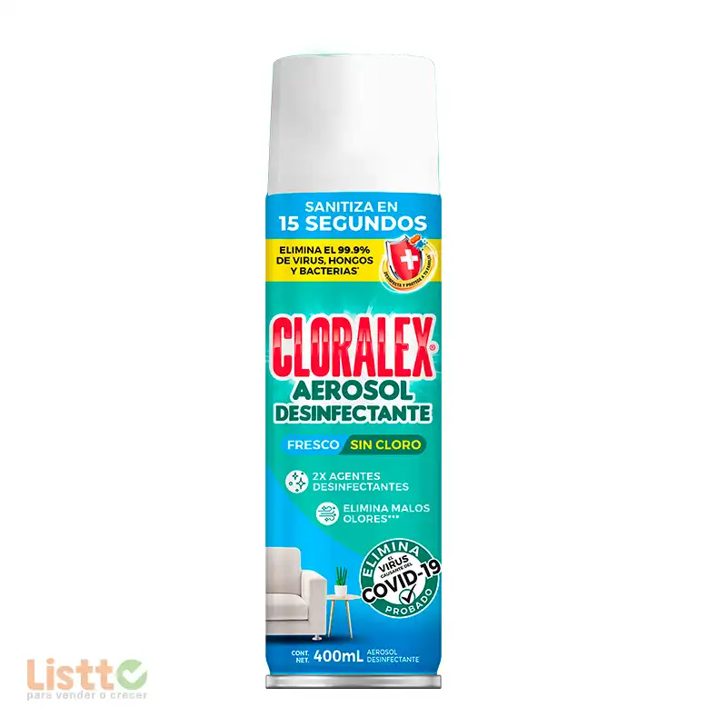Desinfectante Cloralex Aerosol 400 ml.
