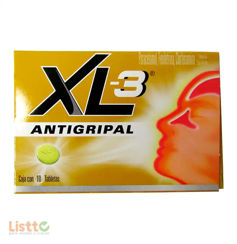XL-3 Antigripal Tabletas 10 pz.