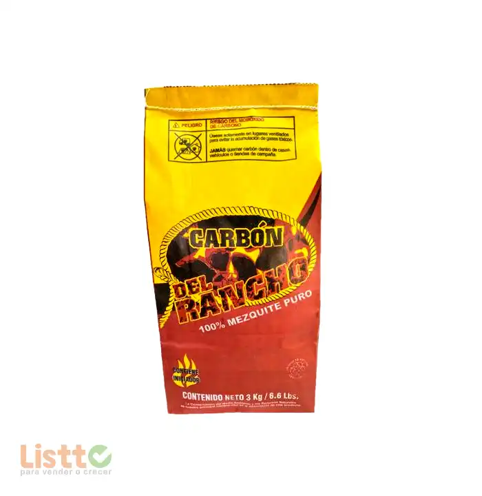 Carbón Del Rancho 3 kg.