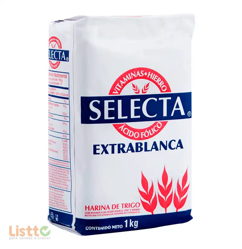 Harina de Trigo Selecta Extrablanca 1 Kg.