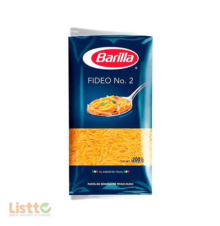 Pasta Barilla Fideo Número 2 200 gr.