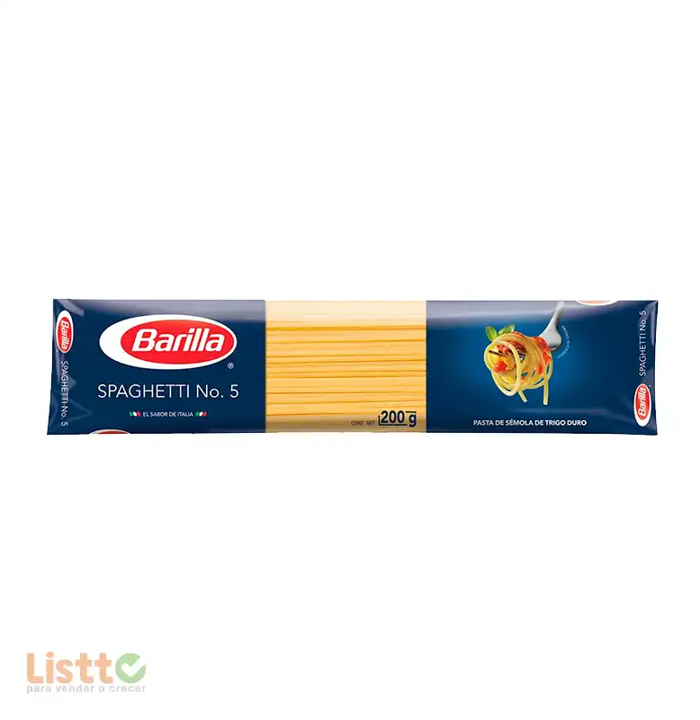 Pasta Barilla Spaguetti Número 5 200 gr.