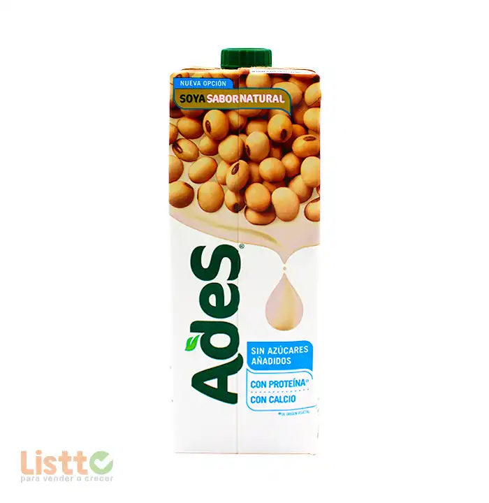 Alimento Líquido Ades Soya Natural 946 ml.