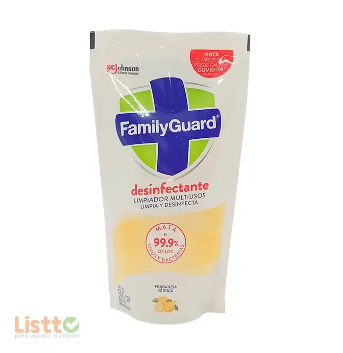 Desinfectante Family Guard Citrus Doy Pack 500 ml.