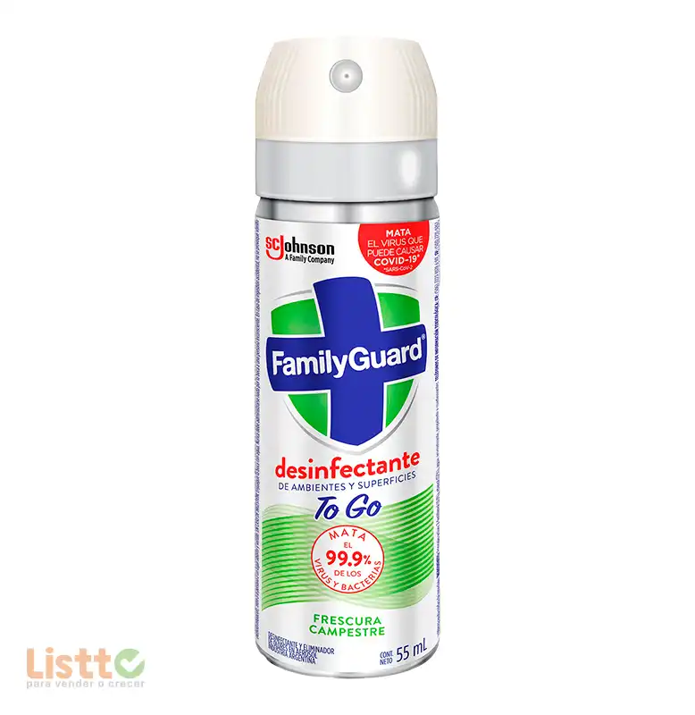 Desinfectante Family Guard To Go Aerosol 55 ml.