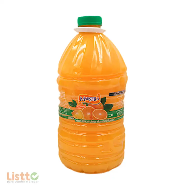Bebida Marsella Naranja 4 lt.