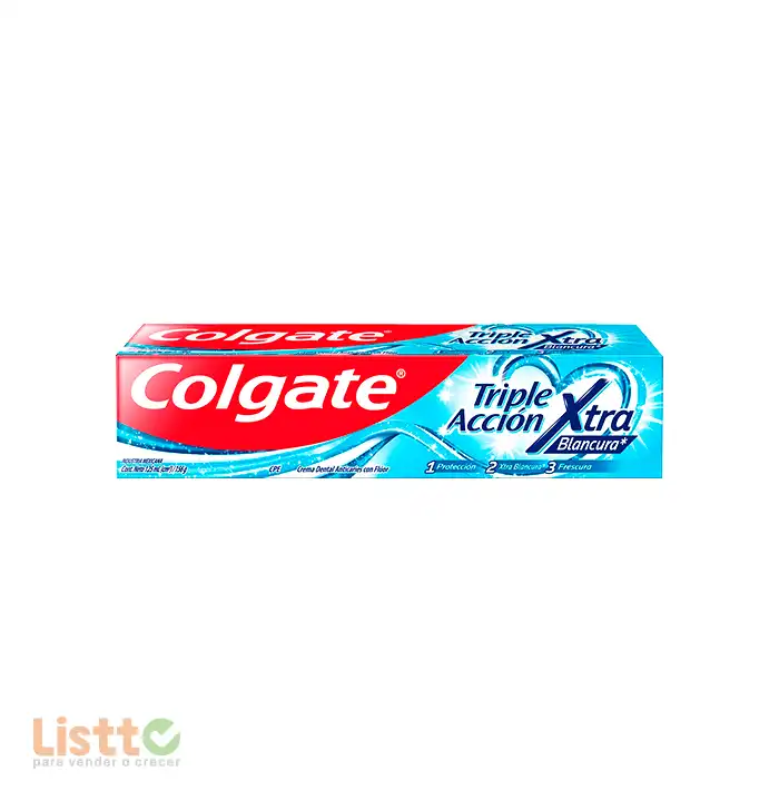 Crema Dental Colgate Triple Accion Extra Blancura 125 ml.