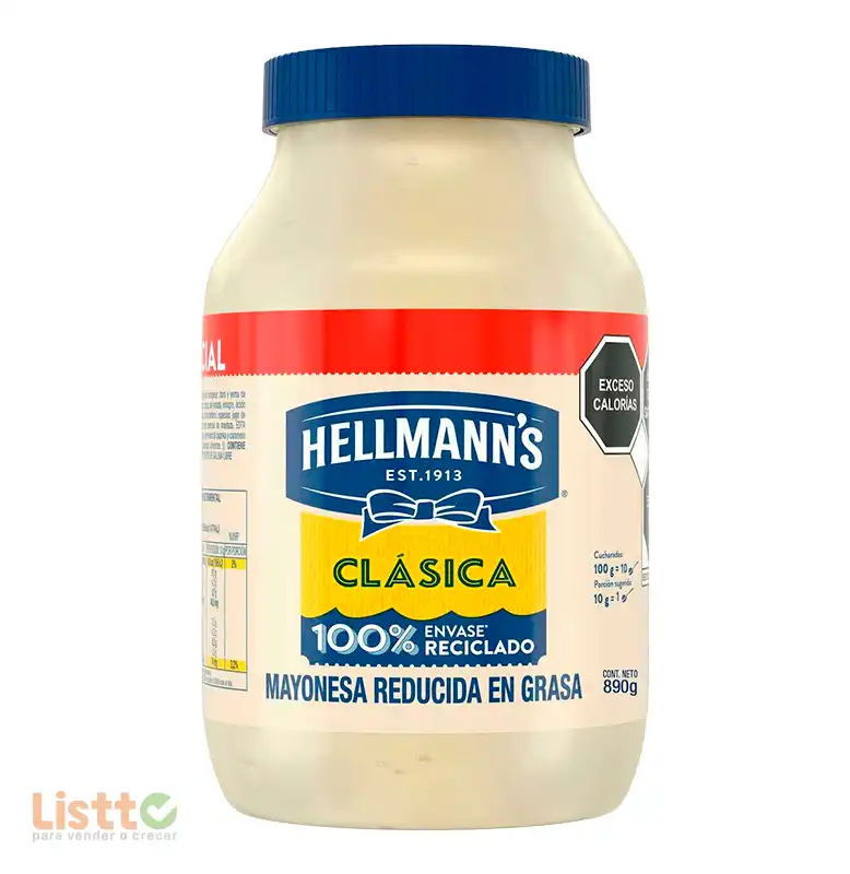 Mayonesa Hellmanns Clásica 890 gr.
