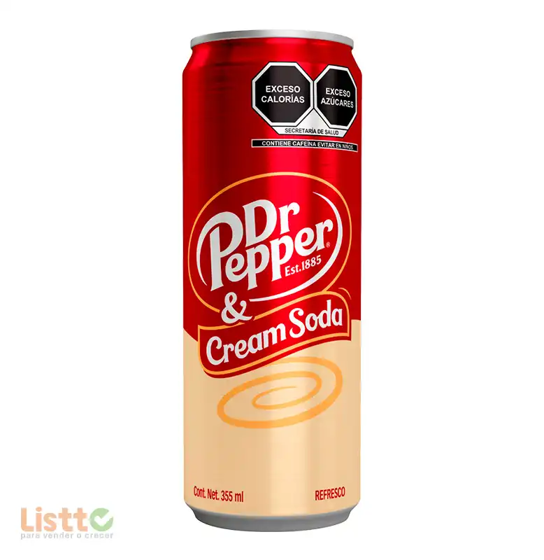 Refresco Dr. Pepper & Cream Soda Lata 355 ml.
